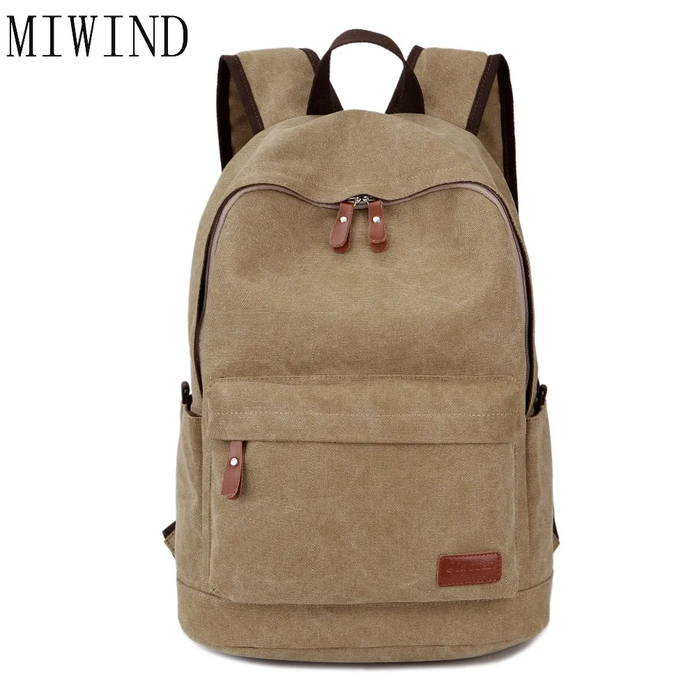 2017 New Vintage woman Canvas Backpack Unisex Fashion all match Travel Backpacks For Teenage