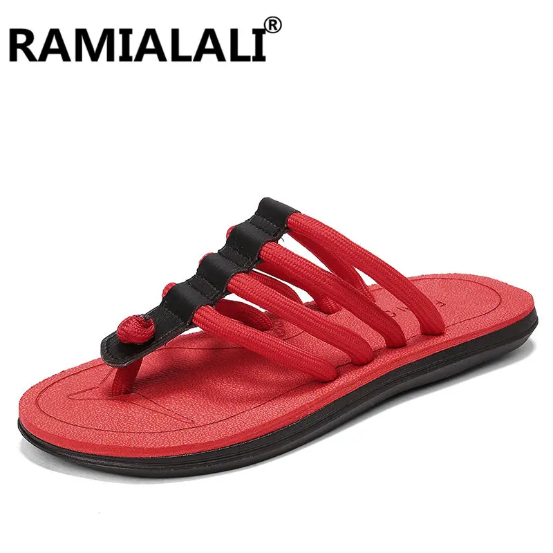 Men Fashion Flip Flops Summer Beach Shoes High Quality Indoor Outdoor Male Slipper Male Soft