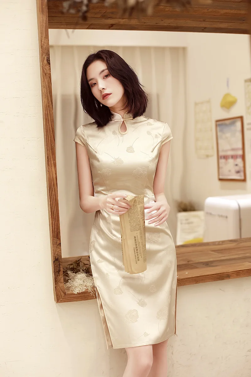 

Cheap summer party Chinese Cheongsams girl dresses