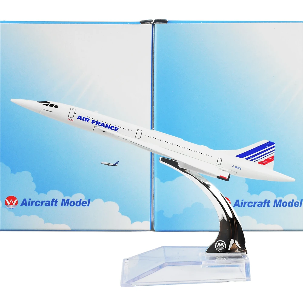 16cm alloy plane model Air France Concorde F-BVFB airplane aircraft kids gift 