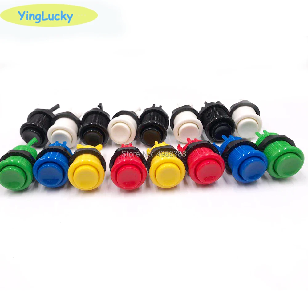 2 Players Arcade DIY Kit Zero Delay USB Encoder American Style Joystick 28mm Push Button for PC Mame Raspberry pi 1 2 3