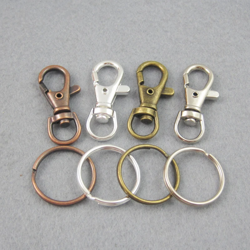 200 Sets of Swivel Clip, Key Clips and Key Rings in 4 Popular Colors Availablein Key Chains