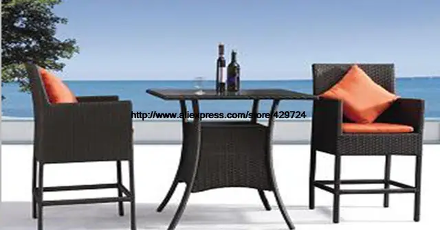 Outdoor Bar Chair Table Classic Rattan Garden Set Leisure Wicker ... Outdoor Bar Chair Table Classic Rattan Garden Set Leisure Wicker ...