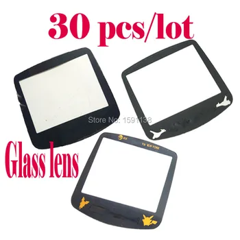

30 pcs lot Glass Lens For NintendoGameboyAdvanceGBA Game Cartoon Screen Lens Protector Cover With Double Sticker Boy Game Gift