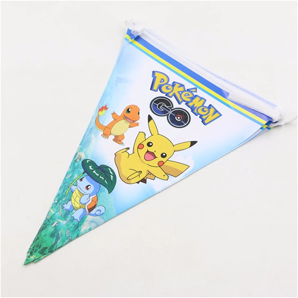 

10pcs Baby Shower Pokemon bungo Cartoon Decoration Kids Favors Disposable Pikachu Paper Invitation Cards Birthday Party Supplies