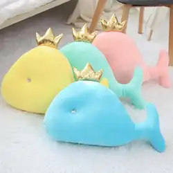 55 см Корона плюшевая игрушка Дельфин милый КИТ Ragdoll подушки детские мягкие подпушка Хлопок Кукла игрушки в виде животных с плюшевой