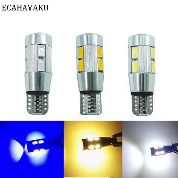 

2 PCS Car Styling Car Auto LED T10 Canbus 194 W5W 10 SMD 5630 LED Light Bulb No Error LED Light Parking T10 LED Car Side Light