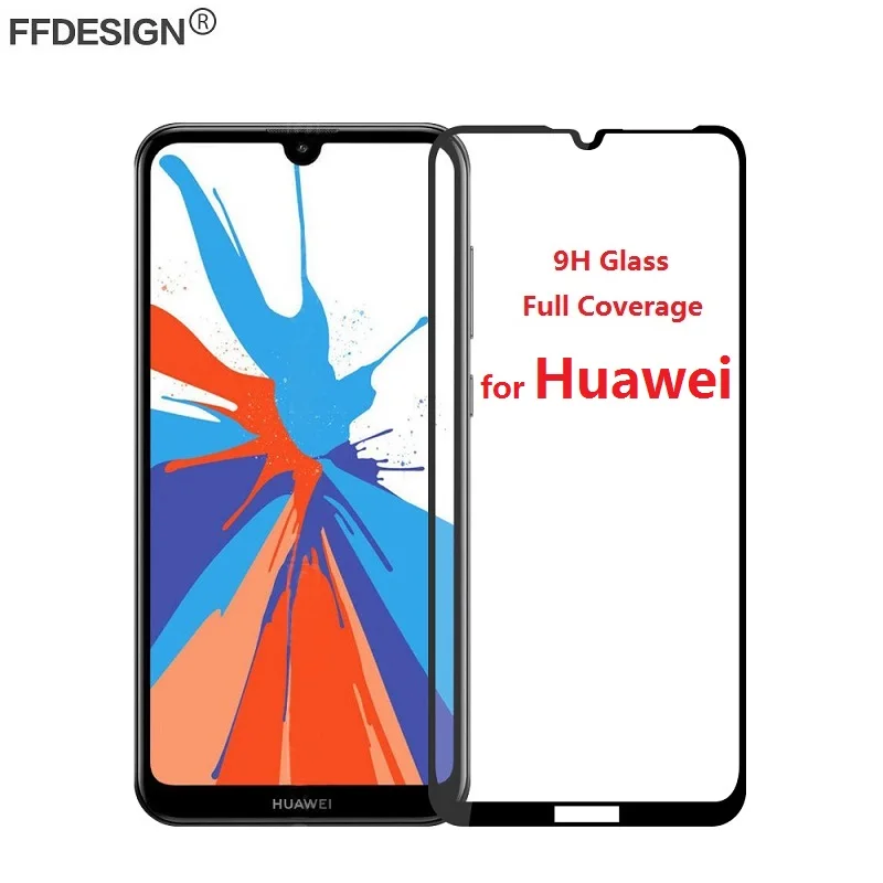 Защитное стекло закаленное для Huawei Y5/Y7 Pro/Y9 Prime 2019/2018/2017 | Мобильные телефоны и