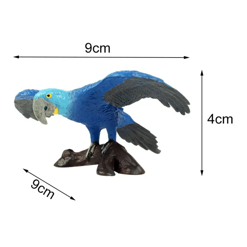 Сад эмультационный лес попугай изображение Миниатюрные модели животных ремесло фигурка птицы пластиковые ремесленные украшения аксессуары - Цвет: B