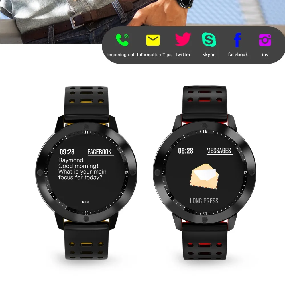 Фитнес Браслет Смарт браслет шагомер IP67 Водонепроницаемый Bluetooth Smartband кровяное