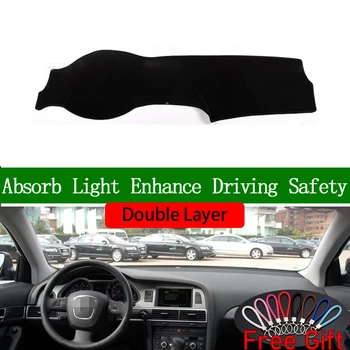 

Double Layer Car Stickers For AUDI A6 A6L 2005 2006 2007 2008-2011 Dashboard Cover Car Accessories Interior Anti-UV Car Decals