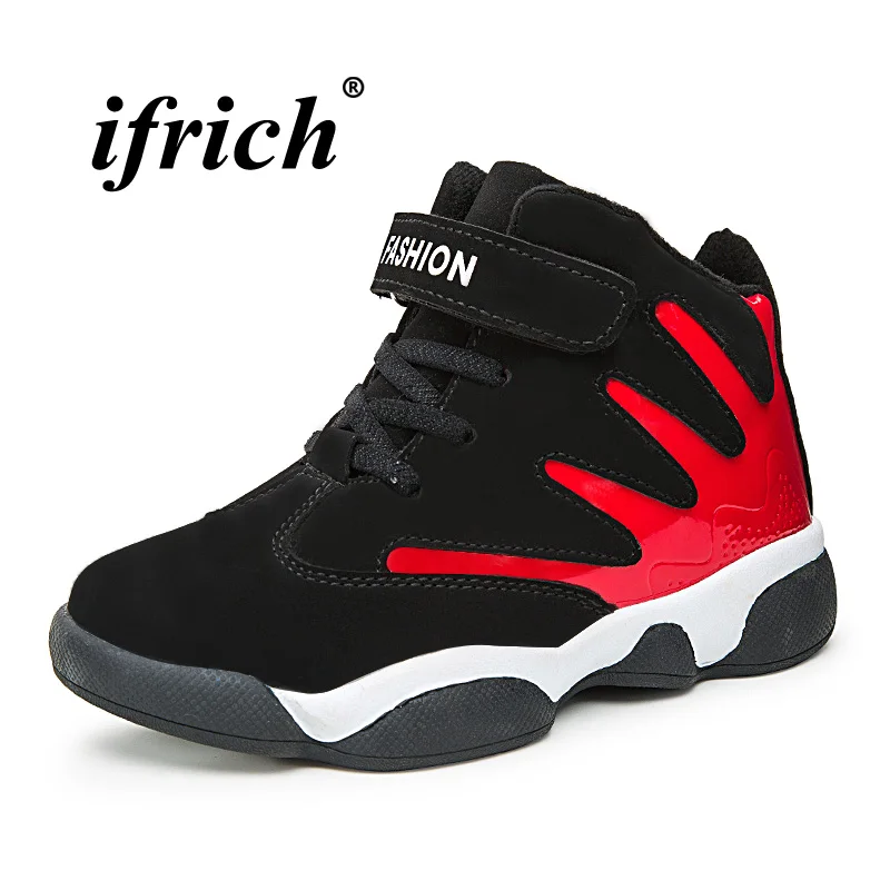 New Cool Basketball Shoes for Kids Red Blue Basketball Children Sneakers High Top Kids Basket Shoes Anti-Slip Training Shoes Boy New Cool Basketball Shoes for Kids Red Blue Basketball Children Sneakers High Top Kids Basket Shoes Anti-Slip Training Shoes Boy