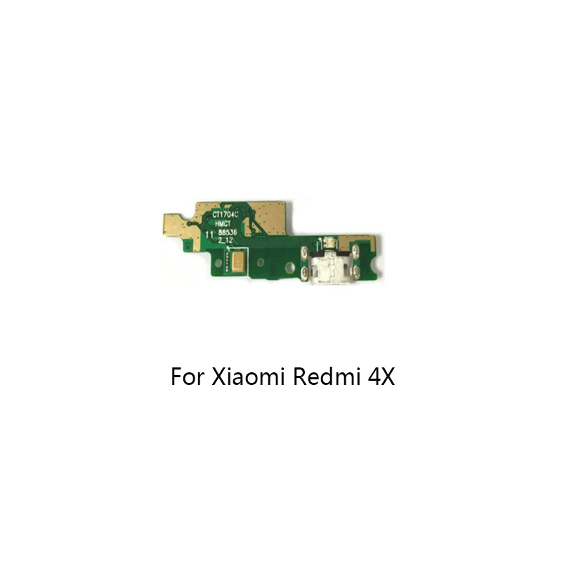 Разъем Micro USB для зарядки док станции гибкий кабель микрофонная плата Xiaomi Redmi 4 4X 4A