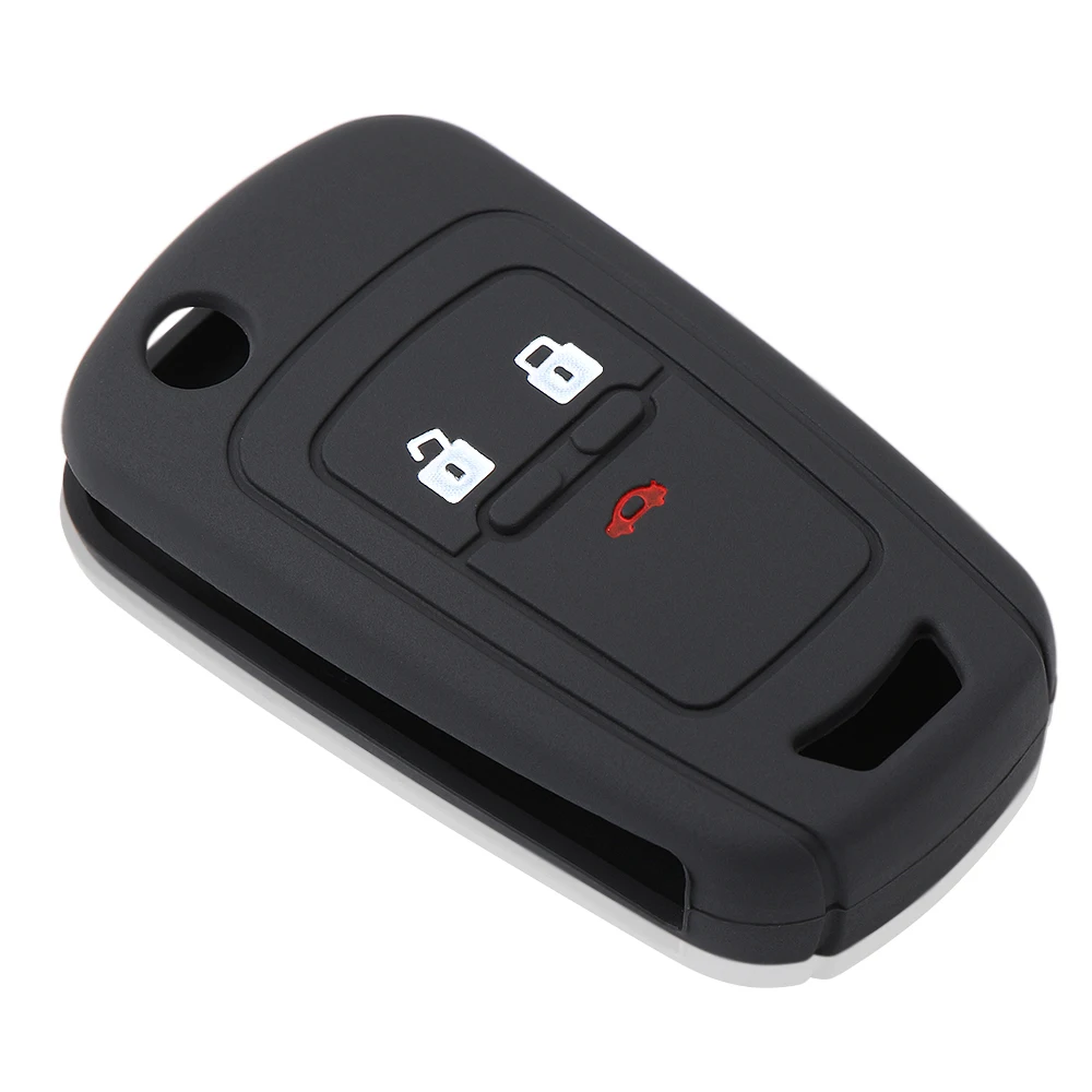 

Remote 3 Buttons Silicone Flip Folding Car Key Shell Key Cover Case Case for Vauxhall Opel Corsa Astra Vectra Signum