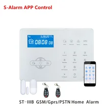 Беспроводная GSM сигнализация ST-IIIB английский французский голос PSTN GSM сигнализация система домашней охраны охранная сигнализация с WebIE ПК управление