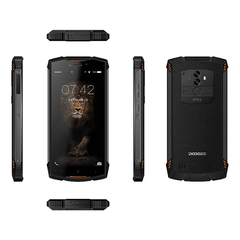 Doogee S55 4G LTE Dual Sim IP68 Смартфон Android 8,0 Восьмиядерный 4G+ 64G водонепроницаемый ударопрочный телефон с отпечатком пальца 5500mAh