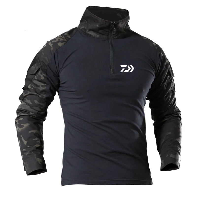 Kaufen Daiwa Angeln Kleidung Sommer Sonnenschutz Angeln T Hemd Armee Atmungsaktive Anti Moskito Outdoor Camping Reise Angeln Hemd