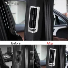 Tonlinker чехол Стикеры для AUDI Q7-18 стайлинга автомобилей из 2 предметов нержавеющая сталь задняя стойка на выходе положение чехол Стикеры s