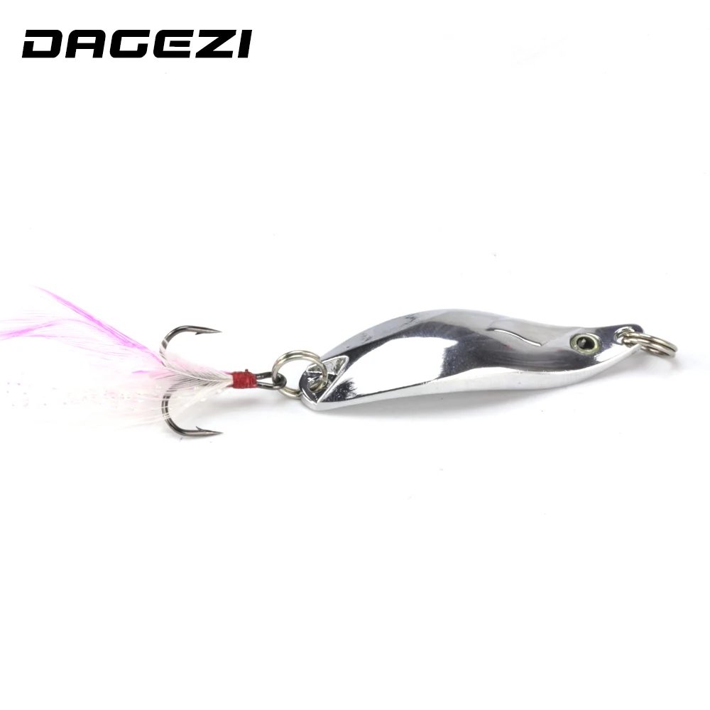 DAGEZI هندسة المعادن الترتر الصيد إغراء ملعقة إغراء مع ريشة الضوضاء شىء صغير براق الطعوم الثابت خطاف ثلاثي Pesca الصيد معالجة DAGEZI هندسة المعادن الترتر الصيد إغراء ملعقة إغراء مع ريشة الضوضاء شىء صغير براق الطعوم الثابت خطاف ثلاثي Pesca الصيد معالجة