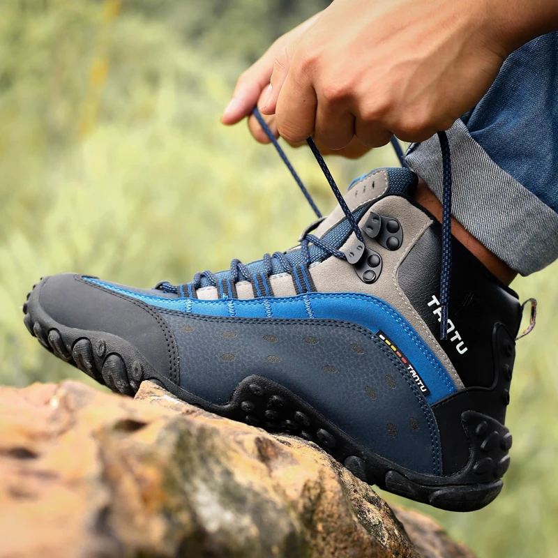 Skup Wodoodporne buty górskie dla mężczyzn zamszowe buty wspinaczkowe jakości buty trekkingowe oddychające buty turystyczne myśliwskie