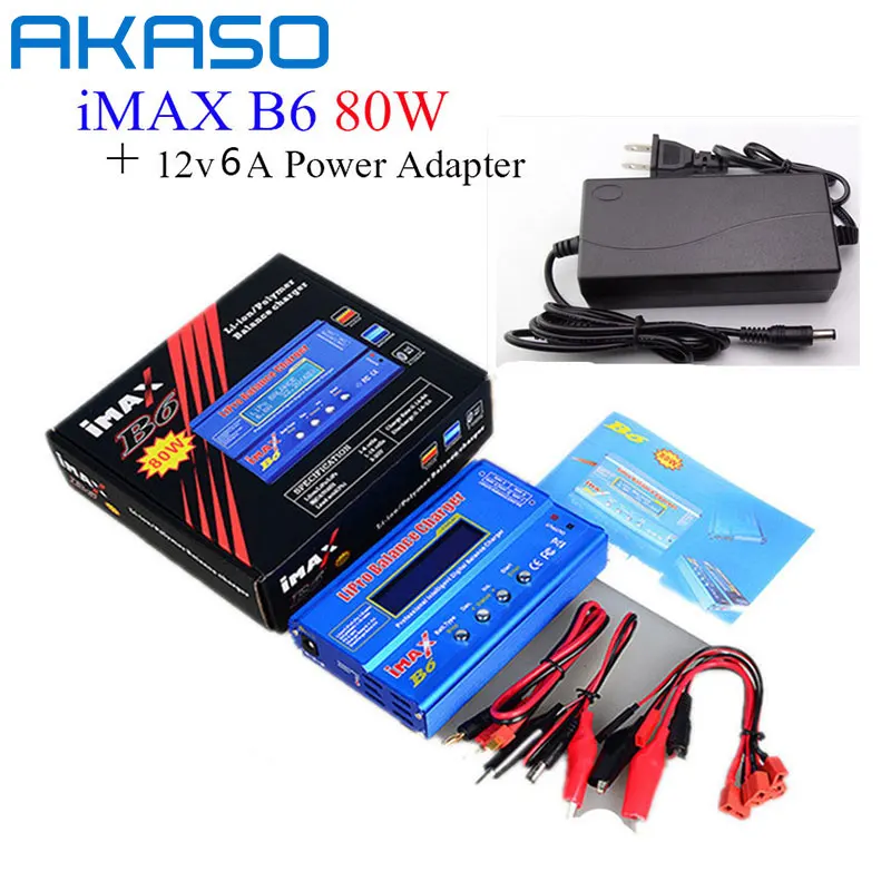 AKASO Battery Lipro Balance Charger iMAX B6 charger Lipro Digital