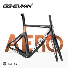 OG-EVKIN CF-024-OR Carbon Road Frame Di2&Mechanical Carbon Frame Bicycle Road Bike Frame Racing Bike Frame Fork+Seatpost+Headset rxl sl bicycle frames breaking wind carbon road frame ud matte carbon bike frame 41 52 54 56cm 2017 road bicycle frame