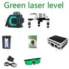 Зеленый лазерный уровень самонивелирующийся 360 горизонтальный и вертикальный крест супер мощный зеленый лазерный луч линии