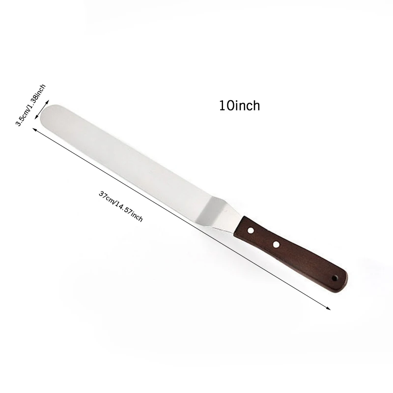 

10 Inch Stainless Steel Butter Cake Cream Knife Spatula for Cake Smoother Icing Frosting Spreader Fondant Pastry Cake Decorating