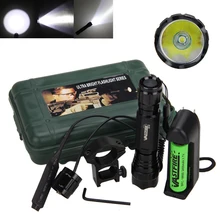 Тактический охотничий винтовочный светильник XM-L T6 Led/Q5 светодиодный светильник-вспышка с 20 мм креплением на рельсе Вивера фонарь для охоты