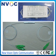 1x2 0,9 мм, 1 м стальная трубка, мини-волоконно-оптический разветвитель PLC с SC/UPC разъемом, 1*2 стальная трубка PLC сплиттер/FBT муфта