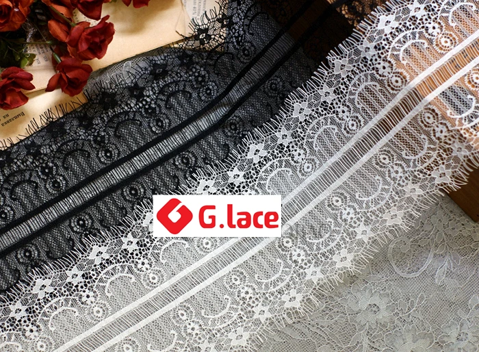 

GLace 9m/lot 14cm wide Eyelash lace accessories Handmade DIY craft supplies sewing material TX320