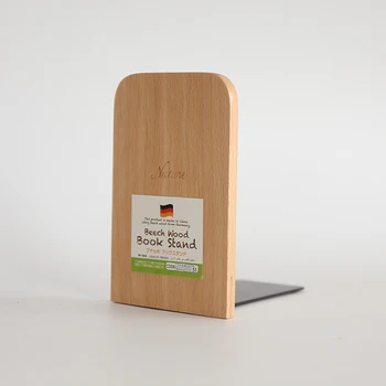 

Nature Wood Book Stand Anti-skid Bookends Book Ends Shelf Holder 13*8cm