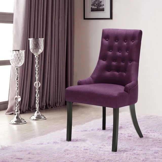 Aliexpress.com : Buy IKayaa US UK FR Stock Scoop Back Tufted iKayaa US UK FR Stock Scoop Back Tufted Kitchen Dining Chair Linen Fabric Padded Accent Chair - Aliexpress.com : Buy IKayaa US UK FR Stock Scoop Back Tufted