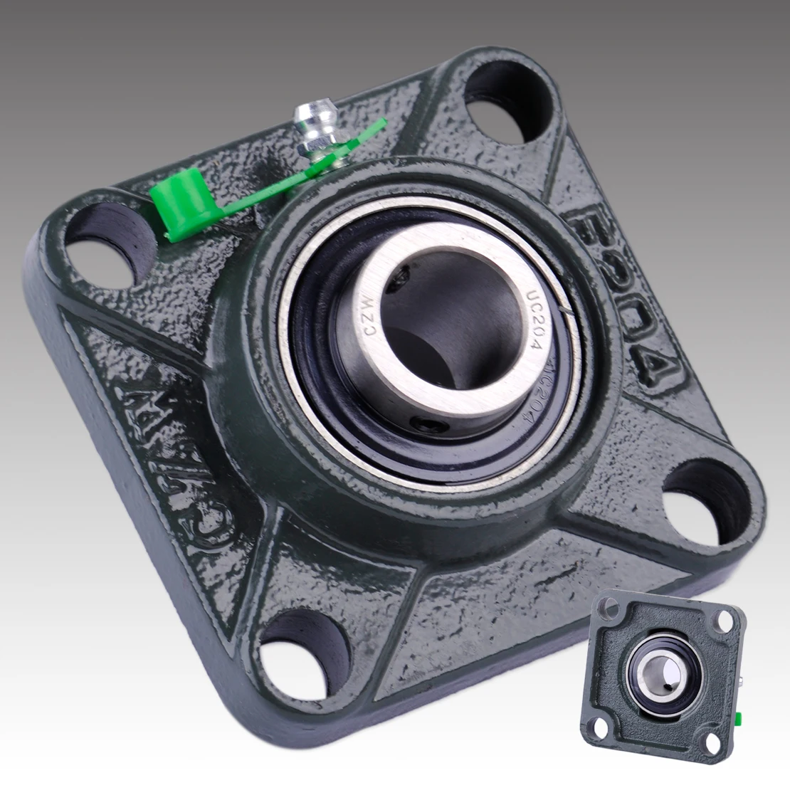 UCF204 20mm Housing 4 Bolt Mounted Bearing Bore Square Flange Pillow