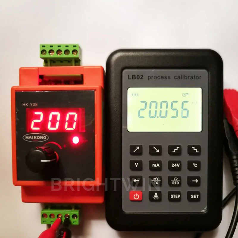 DIN rail-mounted 4-20mA 0-10V generator 0mA out (3)