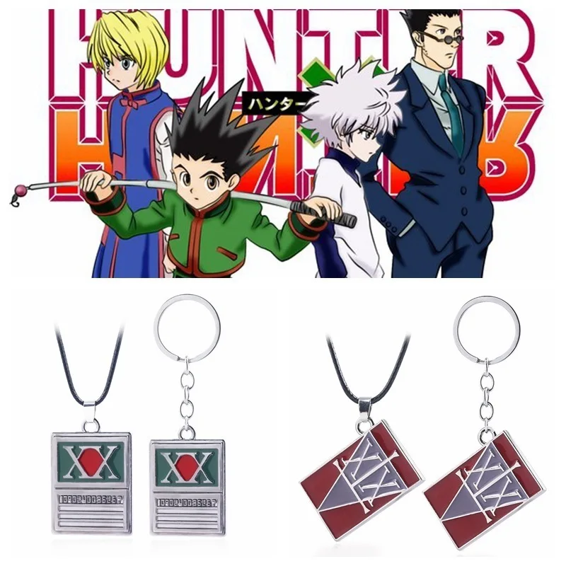 

Hunter Hunter Cosplay Keychains High Quality Metal Hunter Hunter Keychains Drop Shipping Gifts For Hunter Hunter Fans