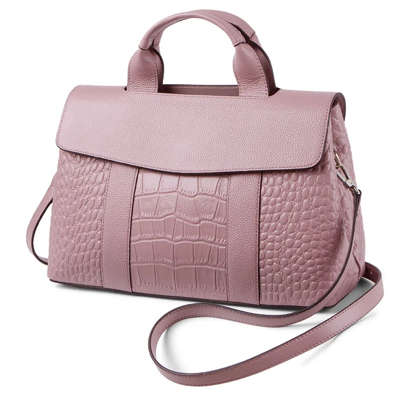

Fashion pillow-shaped crocodile pattern women handbags interpretation of low-key luxury quality ladies genuine leather bag