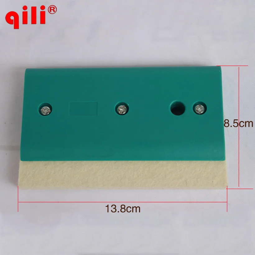 Qili Wool Sscraper Blades Single Side Wool Squeegee Tool Squeege Car Wrap Tool white Squeegee Fiber Wrapping Scraper Tools car wrapping scraper tool