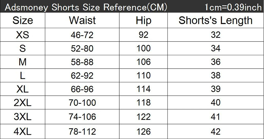 XS-4XL