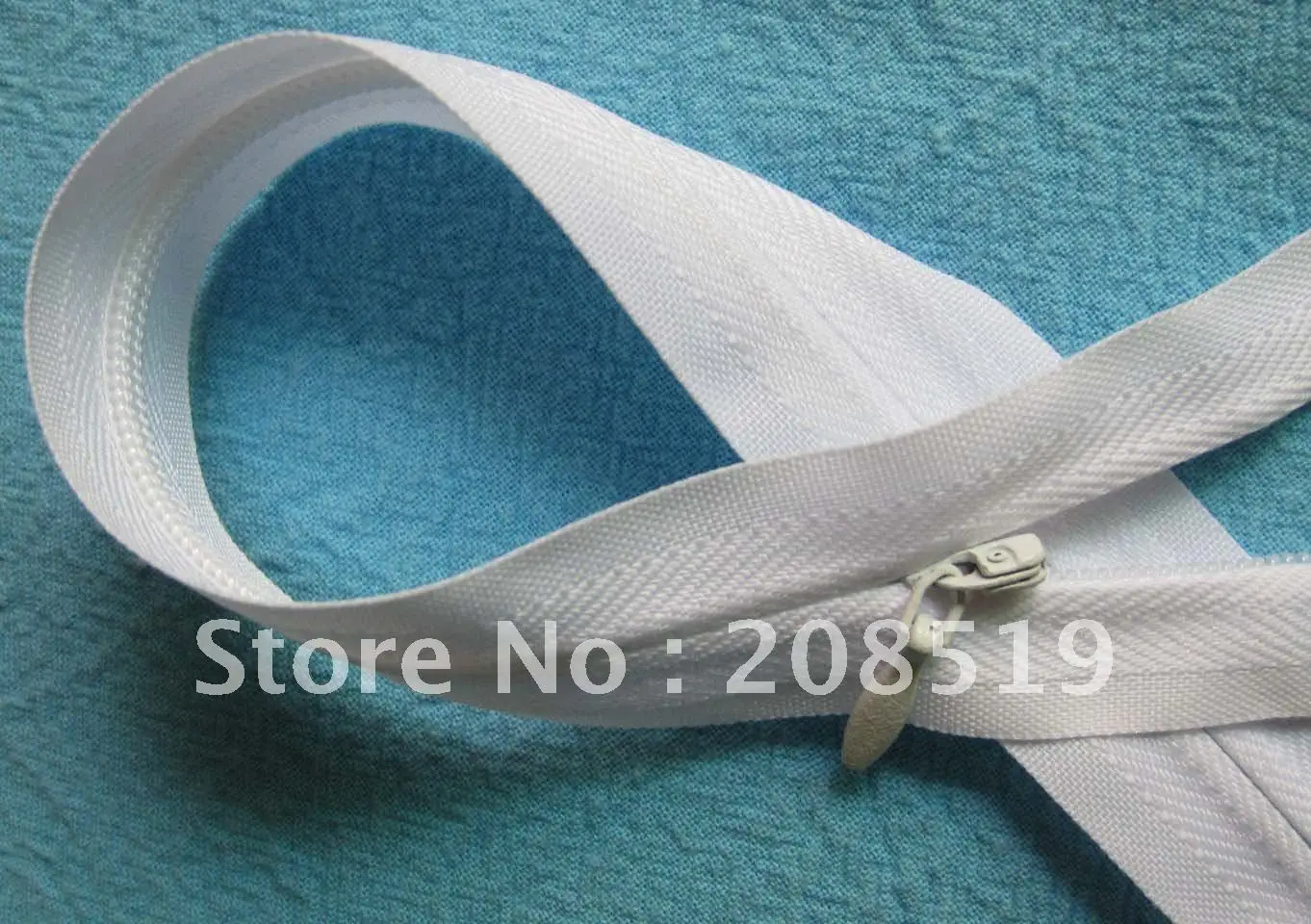 

150cm invisible zipper 5pcs/lot #3 white color fabric sides suitable for bed&home textile sewing