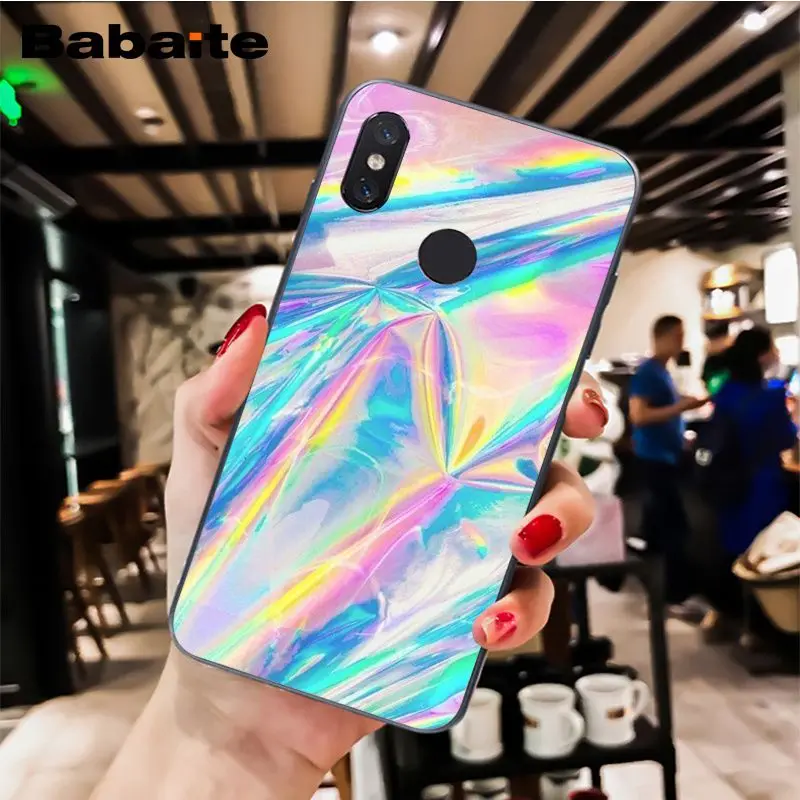 Babaite rainbow iridescent holographic Phone Case Cover for Xiaomi MiA1 A2 lite F1 Redmi8 4X 5Plus S2 Note7 8Pro 5A 6A - Цвет: A10