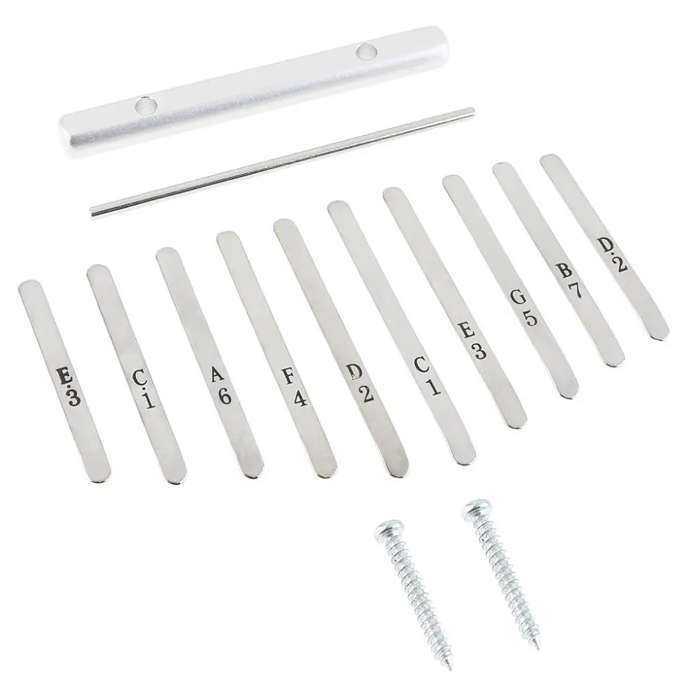 SLADE 10 Key Kalimba DIY Kit Basswood Thumb Piano Mbira for Handwork Painting Parents-child Campaign