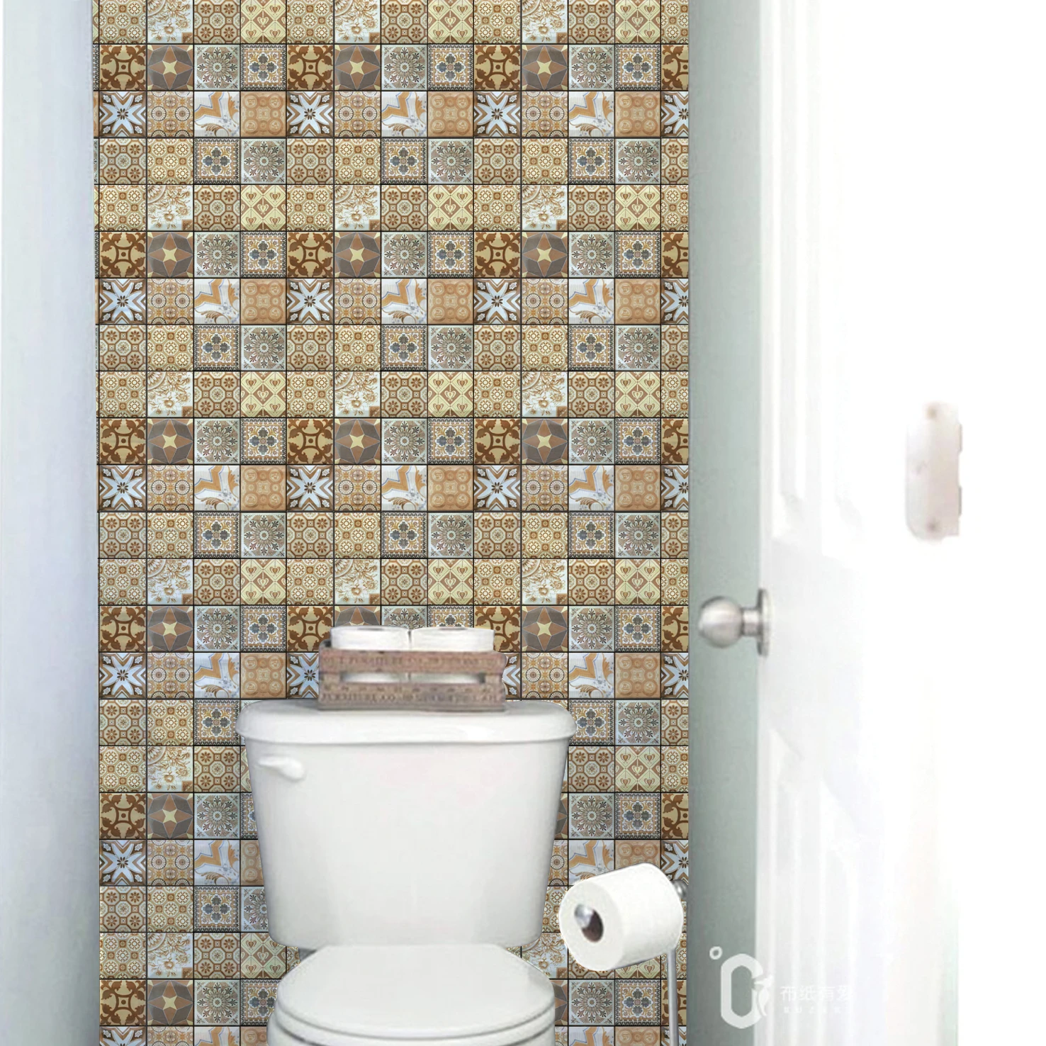5/10/20Pcs Brick 3D Stone Wallpaper PVC Waterproof Bathroom Kitchen Backsplash Tiles Self Adhesive Wall Stickers Home Decoration