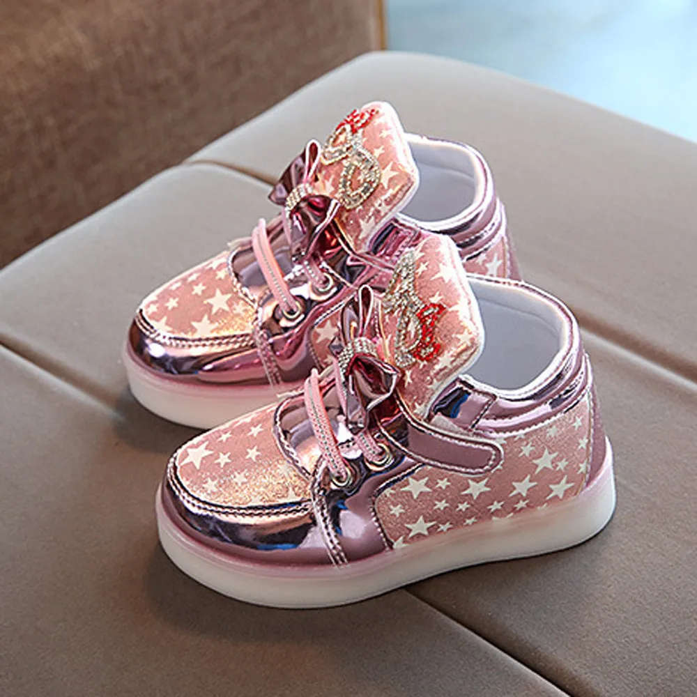 Малыш Детские модные кроссовки звезда светящаяся детская повседневная обувь Красочный светильник прекрасный подарок для ребенка