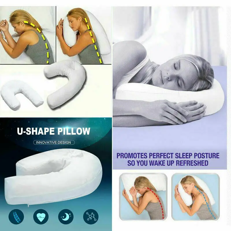 

Side Sleeper U-Shaped Pillow Sleep Buddy Orthopaedic Back Neck Support