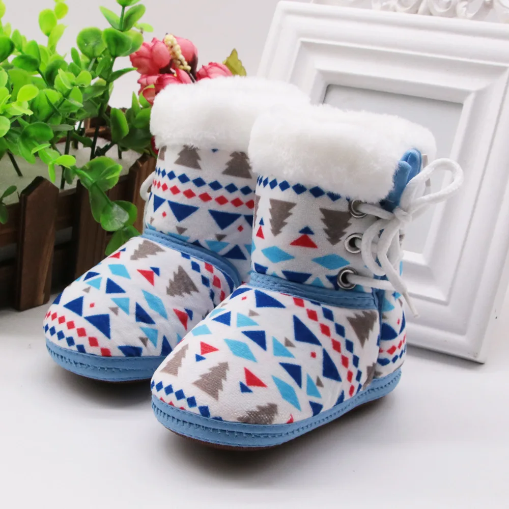 Brand New Newborn Baby Boy Girl Soft Snow Camouflage Boot Toddler Infant Crib Shoes Baby Warm