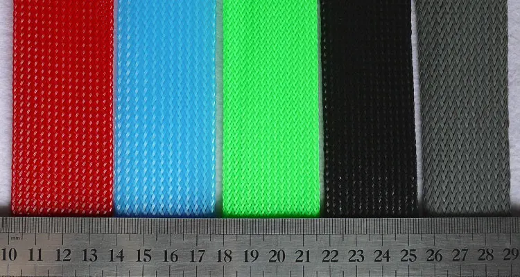 

40mm Braided Expandable Sleeve PET Tight Wire Wrap High Density Insulated Cable Harness Line Protector Cover Sheath Single Color
