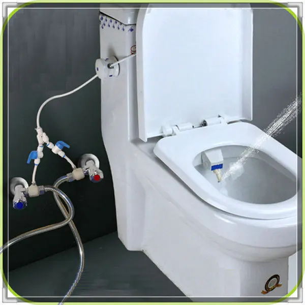 Without Electricity Cold And Hot Water Bidet Set Potty Toilet Micro Without Electricity Cold And Hot Water Bidet Set Potty Toilet Micro Soft Sprayer Torneiras Banho E Cozinha Valve Bat