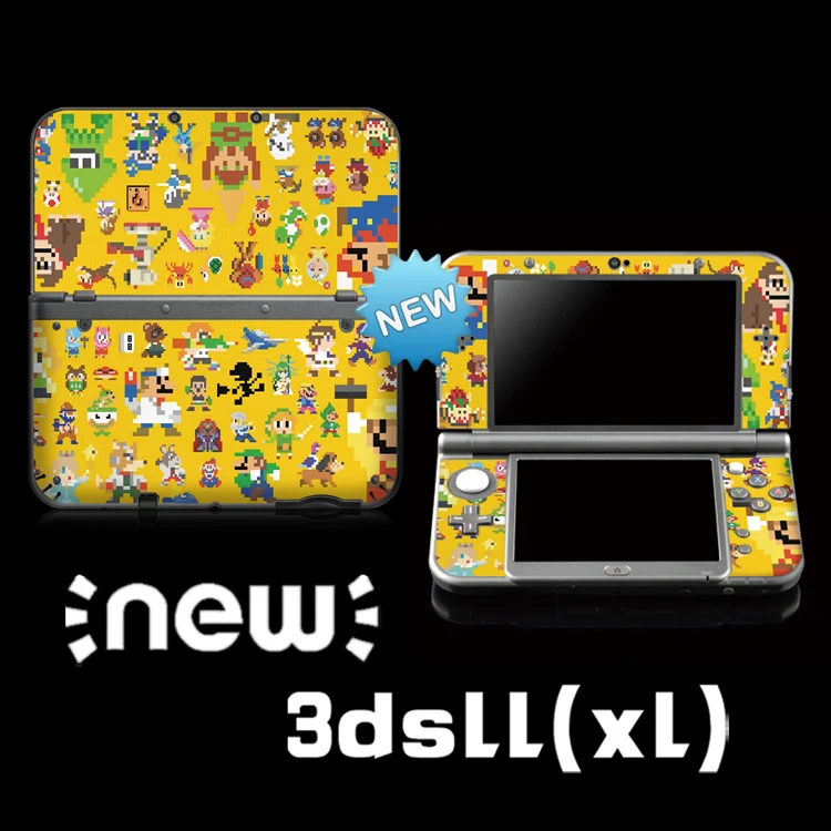 

Mari o Color Full Body Sticker Front&back Decal Skin Sticker For New 3DS XL /LL Limited Cartoon Sticker