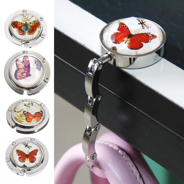 Foldable Metal Erfly Purse Bag Hanger Handbag Table Hook In Foldable Metal Erfly Purse Bag Hanger Handbag Table Hook